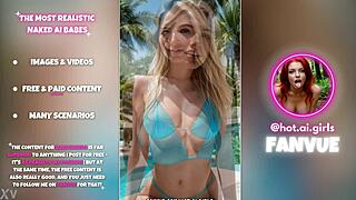 Ai Blondes with Big Tits and Ass Explode at Pool Party Pics!