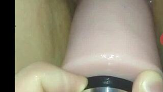 my wife stretches her tight pussy wide open with that massive 10 inch dildo part two