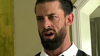 Tattooed Alpha Wolfe bends Itzel Saenz over for deep anal, doggystyle pounding, missionary orgasms