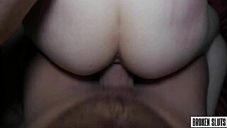 college teen gets drilled rough cowgirl doggy with cum 😩🍆💦🔥