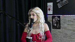 😈 kyra sex compilations no foreplay podcast with bia hot part 1 sheer red lingerie! 🔥