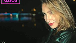 tattooed big tits hottie in leather pounded hard pov creampie