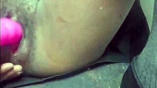 stepdaddy rams vibrator in stepdaughter's tight pussy then doggystyle fucks her petite body