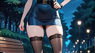 Lewdtoons teaser shows night shift police woman in ai generated hentai