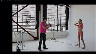 photographer pulls my bikini aside for sneaky anal fun during photoshoot