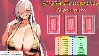 spanish joi game bets your cum for cash in femdom masturbation challenge