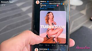 Intense Anal Creampie Ravages Alexis James' Gaping Asshole!