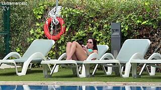 hey pool guy your strong hands on me got me so wet wanna bend me over in this bath now?