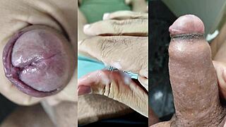 My Tiny Foreskin Cock Cums Hard Watching Young Girlfriend Masturbate Her Juicy Pussy Tits