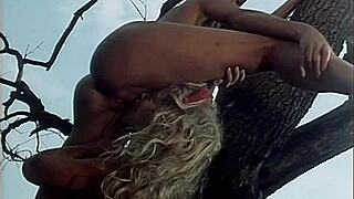 hey you two vintage lesbians, get on that tree and lick each other wild