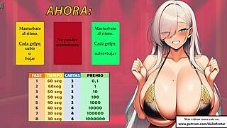 spanish joi game bets your cum for cash in femdom masturbation challenge