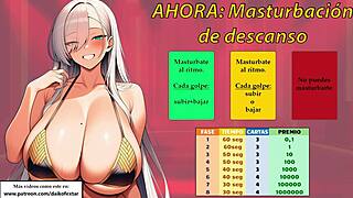 spanish joi game bets your cum for cash in femdom masturbation challenge