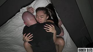 quick and hard dorm sex with petite college teen