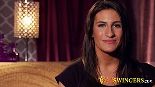 Ever wonder what happens when bisexual swinger wives kiss and play dirty group games outdoors?