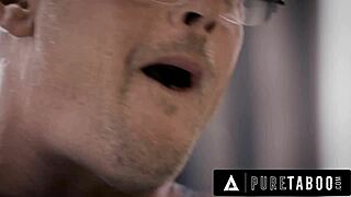 Lauren Phillips Deepthroats While Teen Watches