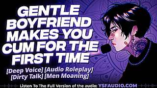 mmm babe your sweet moans make me cum first time ever