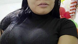 casual visit turns obsessive with erotic christmas toy play