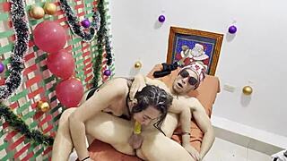 slave to pleasure xmas at massage with mexican model hedonism sex 😈🔥💦