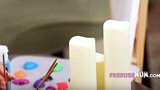 Horny Cougar MILF Fucks Desperate Artist for Freeuse Inspiration