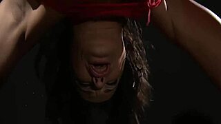 how mega sexy andy loves her bound anal slave training deepthroat and whipping!!