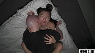 quick and hard dorm sex with petite college teen