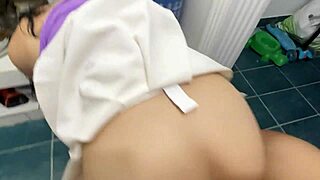 greedy stepdaughter begs horny stepdad for double cum loads on her tight pussy??