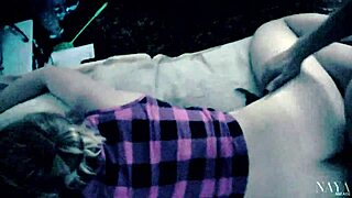 Stepdad sneaks into resting stepdaughter's room and pounds her pussy doggystyle with creampie finish