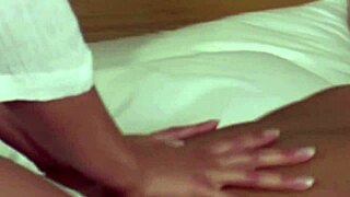 beautiful girl gets sensual massage