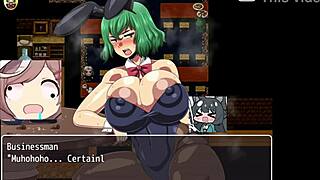 Creepy guy measures my friend's body for custom clothes in anime cosplay scene