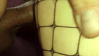 Wife Slips Into Erotic Fishnets For Homemade Milf Porn Action.