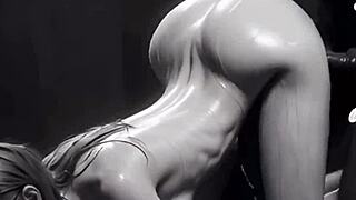 beautiful big ass bent over for monster cock doggystyle pounding