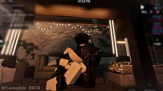 Cute catgirl bends over for rough doggystyle creampie after kissing missionary game sex with follower