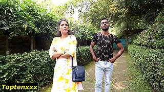 Naughty indian boyfriend first date forest sex romantic kissing big cock uncensored 😘🌳