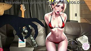 rv monster reveals his throbbing mushroom cock to jessica in erotic sofa tale!