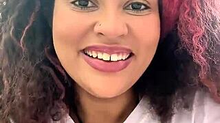 Curvy Latina's Big Thick Ass Burps And Farts Loudly In Leggings!