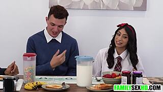 hey sneaky teen why suck and fuck boyfriend behind stepparents??