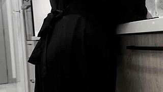 girlfriend banged on kitchen counter