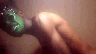 busty african ebony mommy blackmailed by son-in-law monster bbc squirting wet