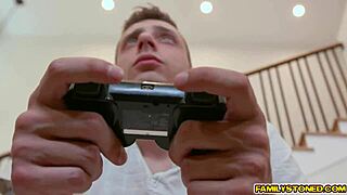 nikki venom seduces stepbro with flirty underwear flash!