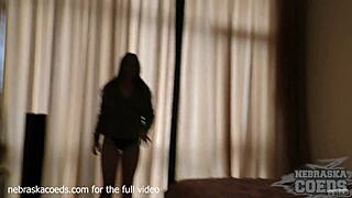 fly-on-the-wall view of 19yo lika's home self-touch session