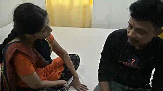 A real married Indian wife shares an intimate romantic night at home