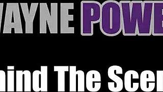 Big boobs ebony foot model isabella goddess strokes cock backstage on bed