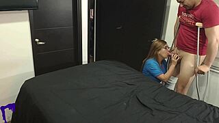 god i'm so horny for this cheating nurse wife's big tits ass reverse cowgirl creampie