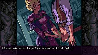 Man, this alchemist's hands feel amazing on my throbbing cock, gonna cum soon!