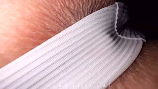 Your Step Bro Sniffs Thong Anal Area Close-Up While You Gape Asshole!