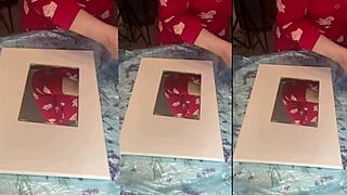 Wearing big eyeglasses for asmr acrylic art bloom in mist part 1