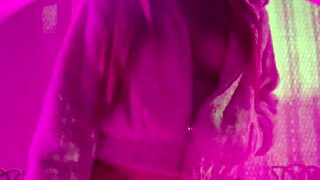 italian milf artemisia with huge tits smokes cigarette outdoors in public fetish play loving every drag.