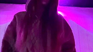 Artemisia Love smokes sexy outdoors solo