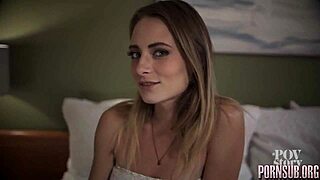 watch this slow seductive dance with big tits blonde milf creampie tease 😘💦