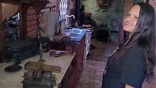 Latina Crossdresser Fucks Ass in French Queen's Castle Room